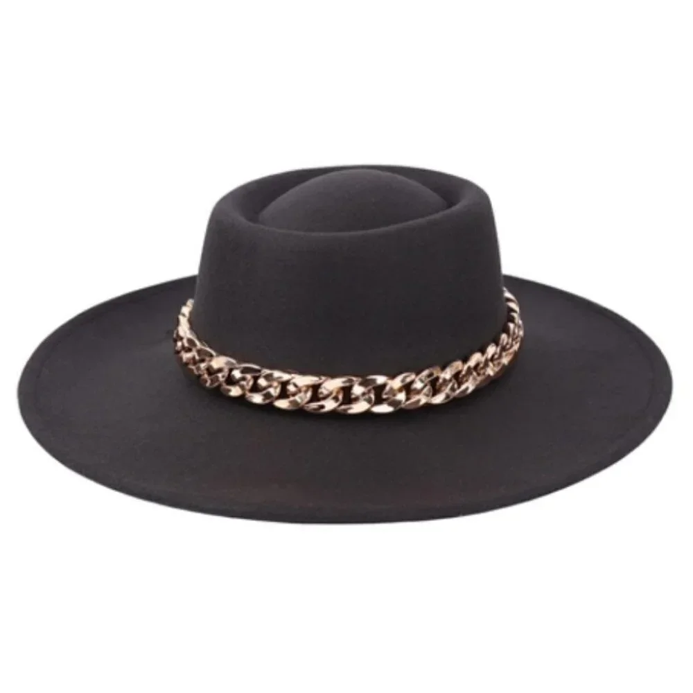 chain detailed Hat with adjustable darwstr